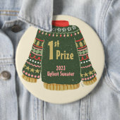 醜いクリスマスセーター賞 缶バッジ (インサイチュ)