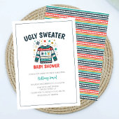 醜いクリスマスセーター赤ちゃんシャワー 招待状