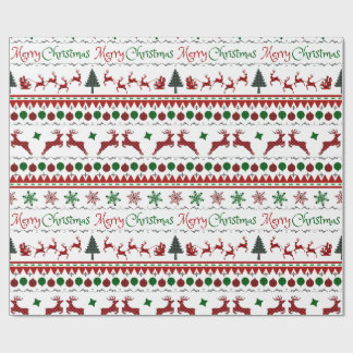 醜いクリスマスセーター陽気なクリスマス ラッピングペーパー
