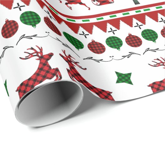 醜いクリスマスセーター陽気なクリスマス ラッピングペーパー (ロールコーナー)