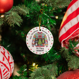 醜いクリスマスセーター1位優勝者の賞 オーナメント