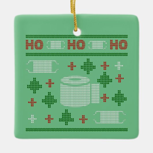 醜いクリスマスセーター2020 セラミックオーナメント (正面)