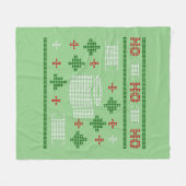 醜いクリスマスセーター2020 フリースブランケット (正面(横))