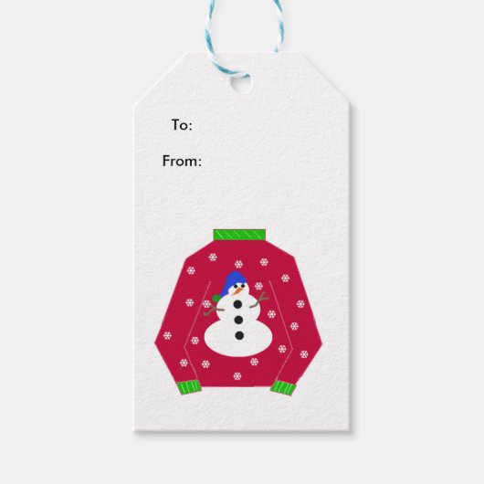 醜いクリスマスセーター ギフトタグ (正面)
