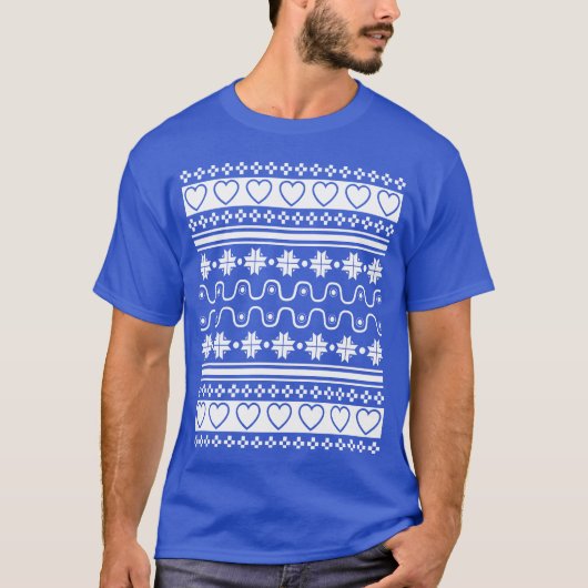醜いクリスマスセーター クリスマスの家族 Tシャツ (正面)