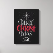 醜いクリスマスセーター – グラニーニット – クリスチャン キャンバスプリント (正面)