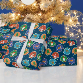 醜いクリスマスセーター サンタ犬 楽しいギフト ラッピングペーパー