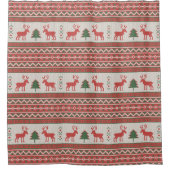 醜いクリスマスセーター シャワーカーテン (正面)