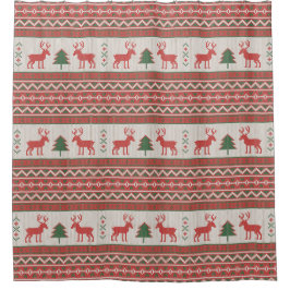 醜いクリスマスセーター シャワーカーテン