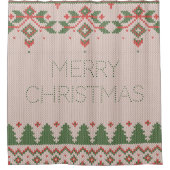 醜いクリスマスセーター シャワーカーテン (正面)