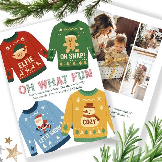 醜いクリスマスセーター シーズンカード