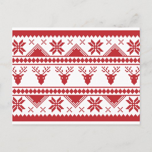 醜いクリスマスセーター シーズンポストカード (正面)