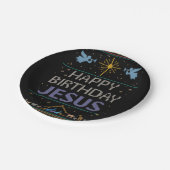 醜いクリスマスセーター – ハッピーバースデーイエス ペーパープレート (アングル)