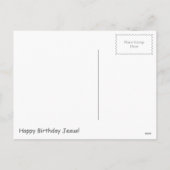 醜いクリスマスセーター:バイトミージンジャーブレッドマン シーズンポストカード (裏面)