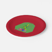 醜いクリスマスセーター ペーパープレート (アングル)