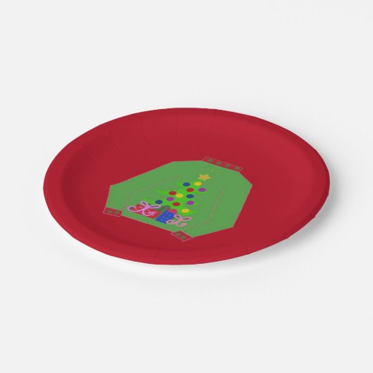 醜いクリスマスセーター ペーパープレート (アングル)