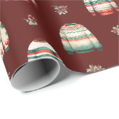 醜いクリスマスセーター | ホリーと果実のパターン ラッピングペーパー (ロールコーナー)