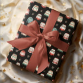 醜いクリスマスセーター | ホリーと果実のパターン ラッピングペーパー