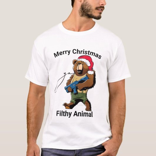 醜いクリスマスセーター、ホームアローン映画引用文 Tシャツ (正面)