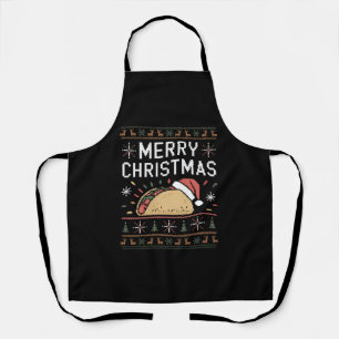 醜いクリスマスセーター ライト サンタ タコ クリスマス エプロン