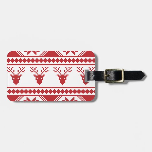 醜いクリスマスセーター ラゲッジタグ (正面横)