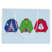 醜いクリスマスセーター ラージペーパーバッグ (裏面)