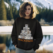 醜いクリスマスセーター。大学の写真パーソナライズされた スウェットシャツ