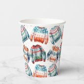 醜いクリスマスセーター 紙コップ (裏面)