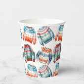 醜いクリスマスセーター 紙コップ (正面)