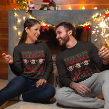 醜いクリスマスセーターHo Ho Skeletonクリスマス