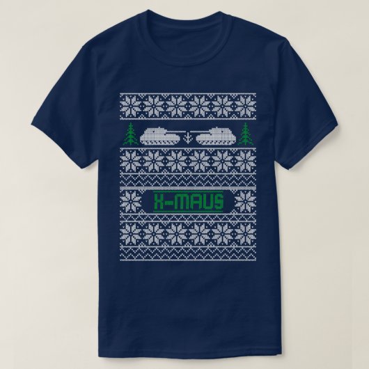 醜いクリスマスセーターMAUS Tシャツ (デザイン正面)