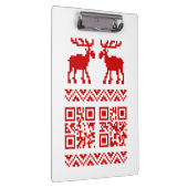 醜いクリスマスセーターQRコード新年おめでとう！ クリップボード (右)