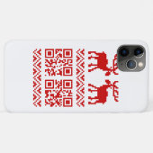 醜いクリスマスセーターQRコード新年おめでとう! Case-Mate iPhoneケース (裏面(横))