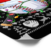 醜いクリスマスセーターSメンズボーイズキッズ野球Pl ポスター (角)