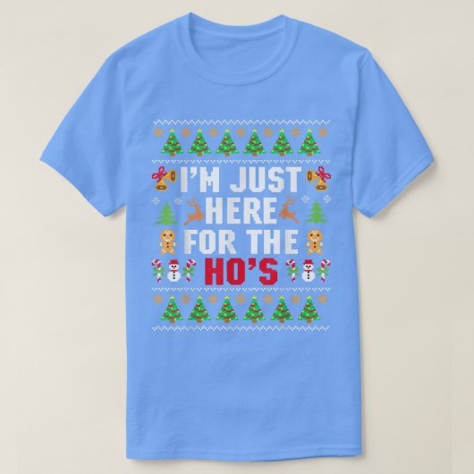 醜いクリスマスセーターSanta Im Tシャツ (デザイン正面)