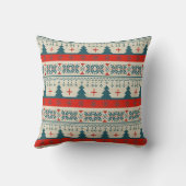 醜いクリスマスセーフェイクター編み模様 クッション (裏面)