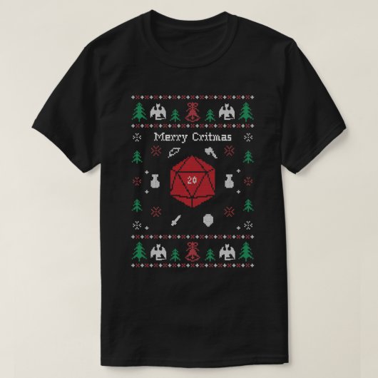 醜いクリスマスセーメリータークリトマスダンジョン&RP Tシャツ (デザイン正面)