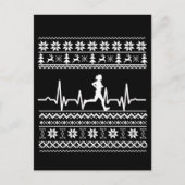 醜いクリスマスセー走ターハートビー走トの ポストカード (正面)