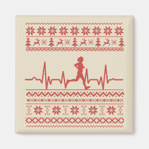 醜いクリスマスセー走ターハートビー走トの マグネット