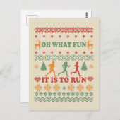 醜いクリスマスセ走ーターの走ヴィンテージ ポストカード (正面/裏面)