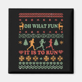 醜いクリスマスセ走ーターの走ヴィンテージ マグネット (正面)