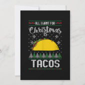 醜いクリスマスタコラバーギフト私はクリスマスのために欲しいすべて 招待状 (正面)