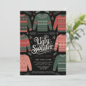 醜いクリスマスツリーの飾りパーティー 招待状 (スタンド正面)