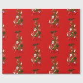 醜いクリスマスツリースカルこうもり ラッピングペーパー (フラット)