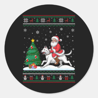 醜いクリスマスツリーライトクリスマスサンタライディングアクバス ラウンドシール