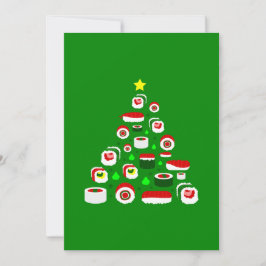 醜いクリスマスツリー寿司 シーズンカード