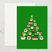 醜いクリスマスツリー寿司 シーズンカード (正面/裏面)