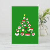 醜いクリスマスツリー寿司 シーズンカード (スタンド正面)