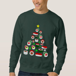 醜いクリスマスツリー寿司 スウェットシャツ