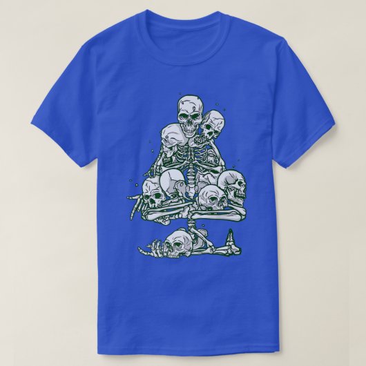 醜いクリスマスツリー骨格のゴシッ Tシャツ (デザイン正面)